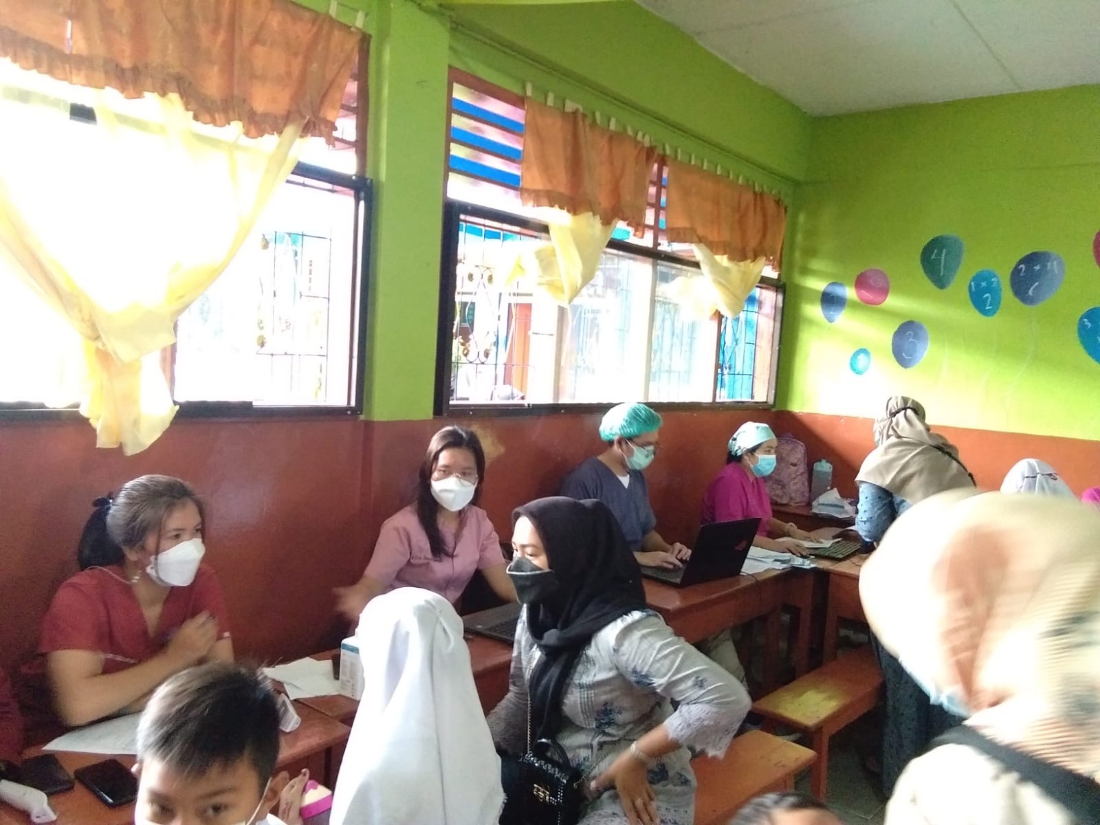 Pelaksanaan Vaksinasi Tahap 2 SD YPK Pematangsiantar