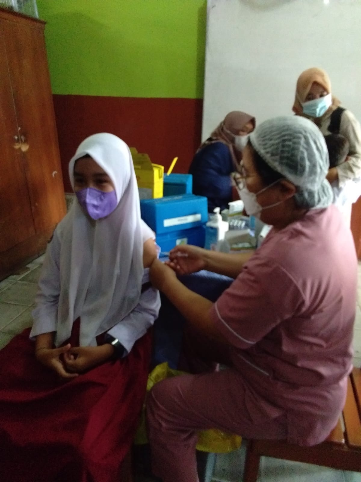 Pelaksanaan Vaksinasi Tahap 2 SD YPK Pematangsiantar